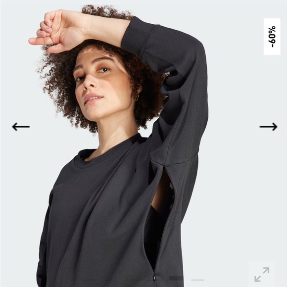 Adidas Maternity Black Crewneck Sweater Small - Picture 5 of 15